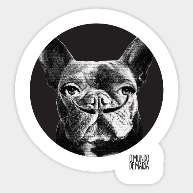 French bulldog Dali Fornasetti Sticker by omundodemaria